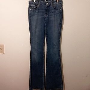 7 For All Mankind  A Pocket Flare Jeans Denim Jean